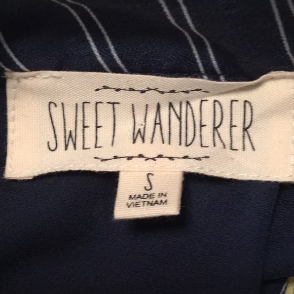 Navy and White Stripped Dress - Picture 4 of 4